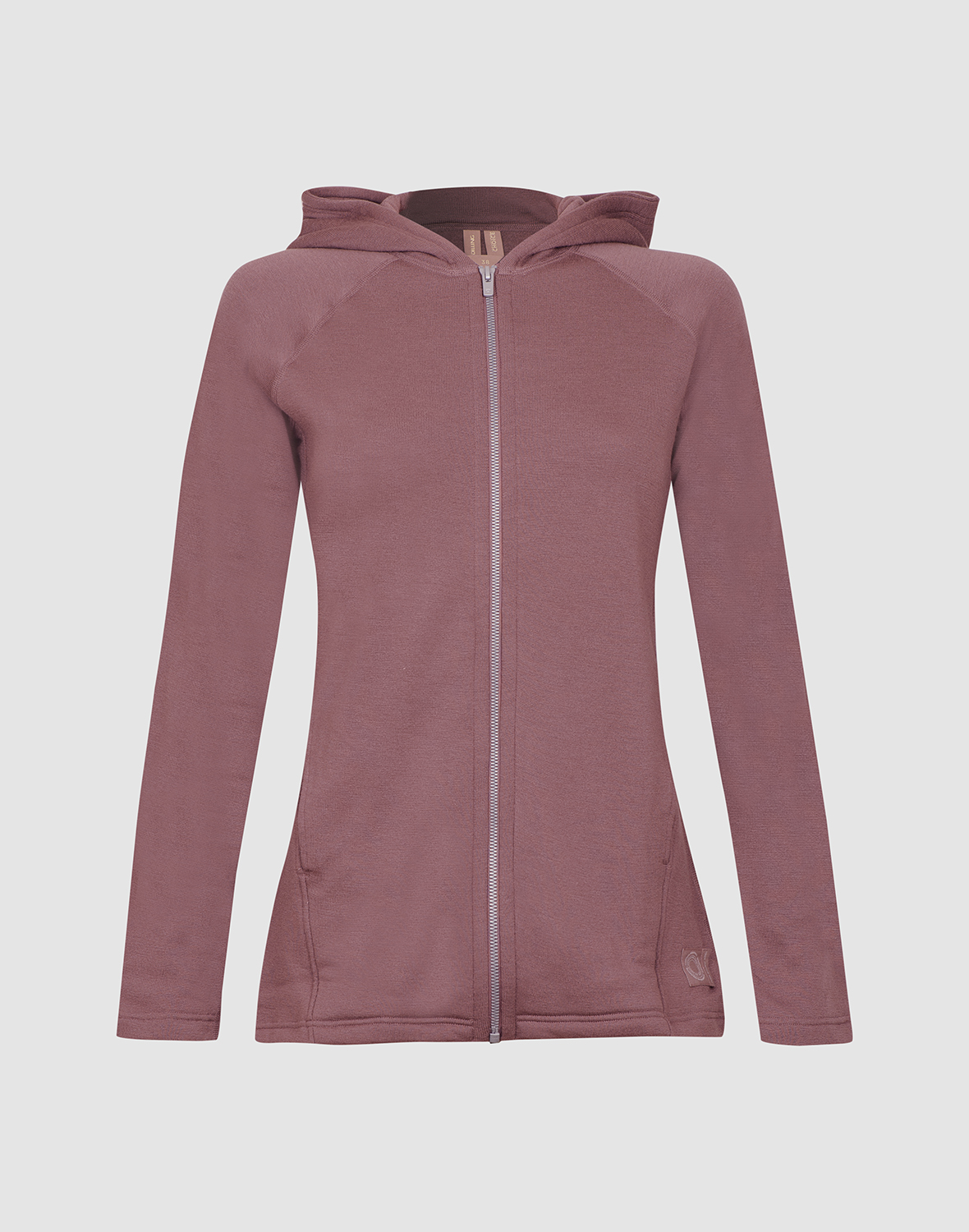 Vest met capuchon van merinowollen terry voor dames