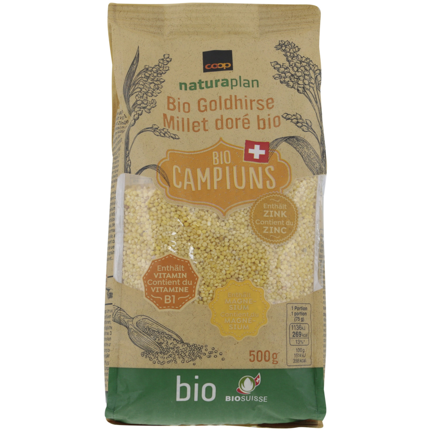 Naturaplan Bio Campiuns Schweizer Goldhirse