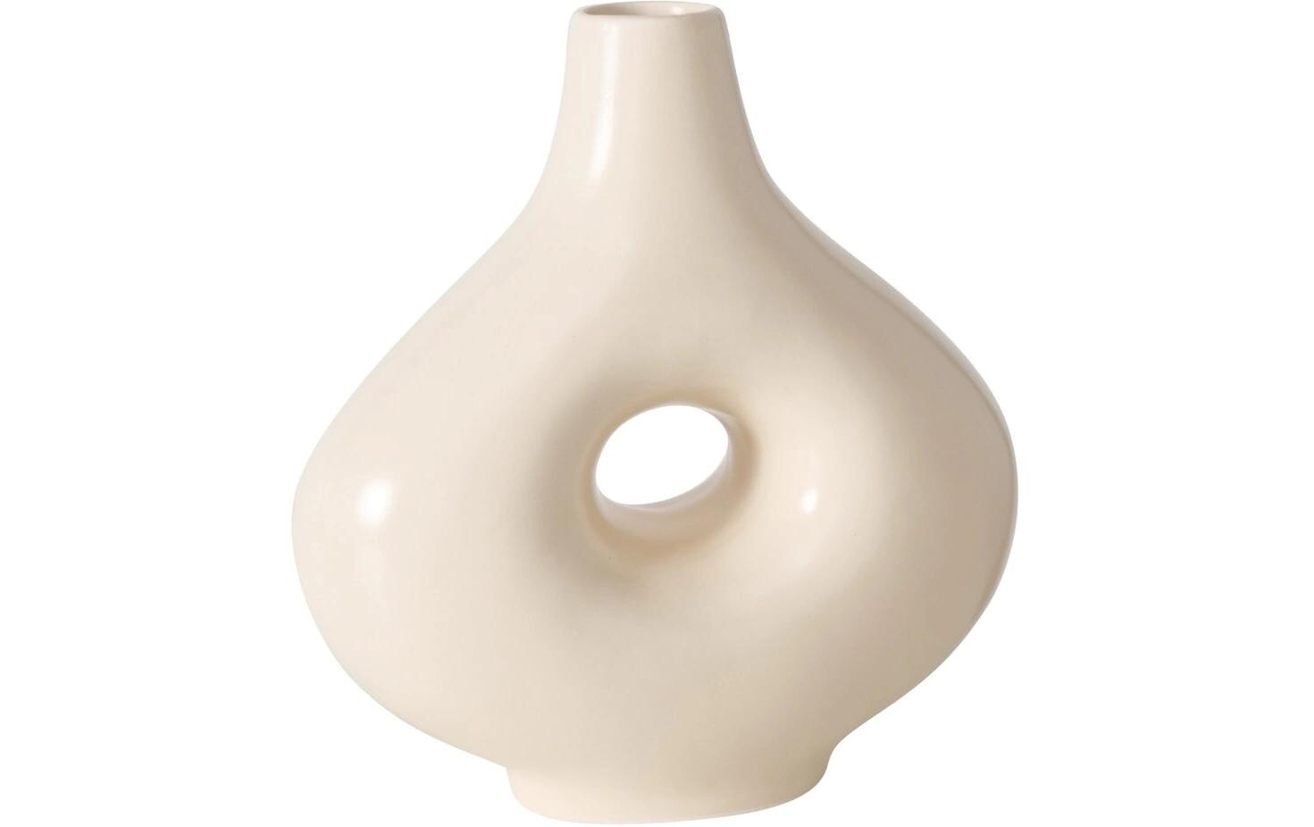 Vase Abela 21 cm, CrèmeHandgefertigte dekorative Vase