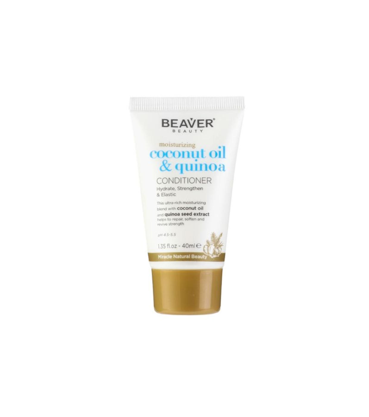 Beaver - *Coconut Oil & Quinoa* - Condicionador hidratante - Tamanho mini