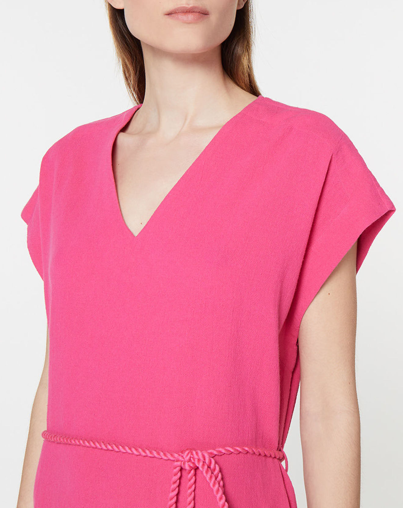 Galeries Lafayette Robe en Coton biologique Lima rose fuchsia