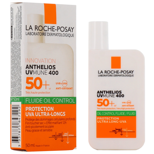Anthelios UVMune 400 Oil Control SPF50+ Fluide - Peau mixte, grasse