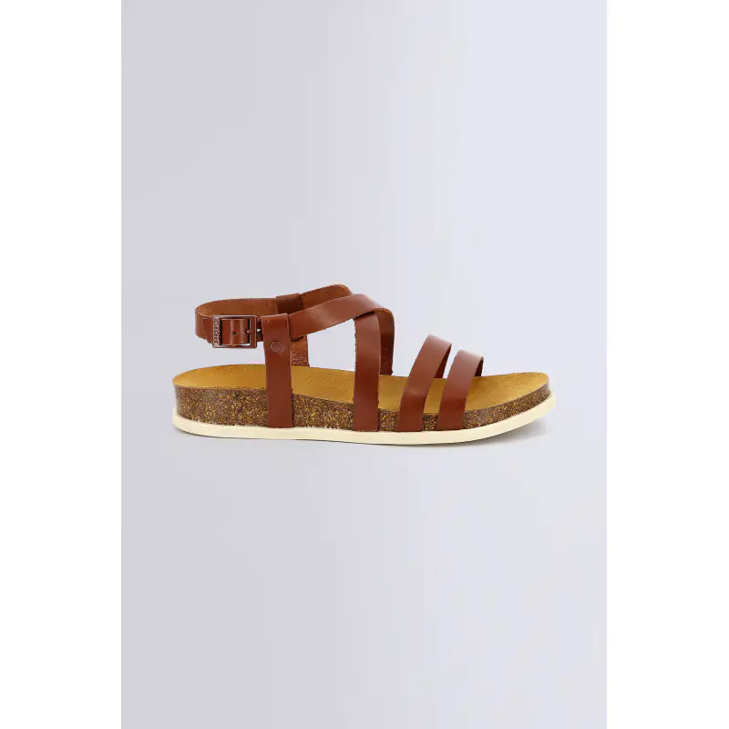 KICK ALICE MARRON CLAIR SANDALES Cuir Femme