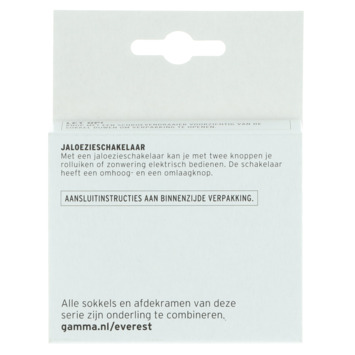 GAMMA Everest Jaloezieschakelaar Wit