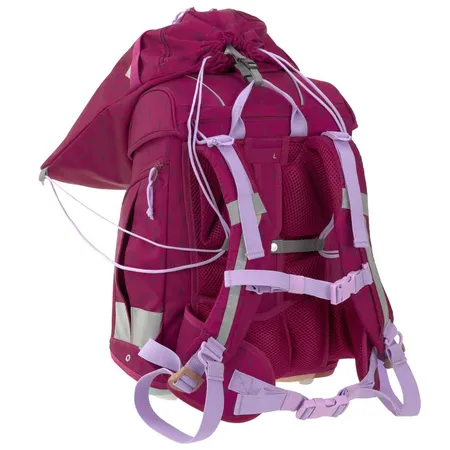Lässig Schulranzen Set 7-teilig, Boxy Unique Speckles Berry