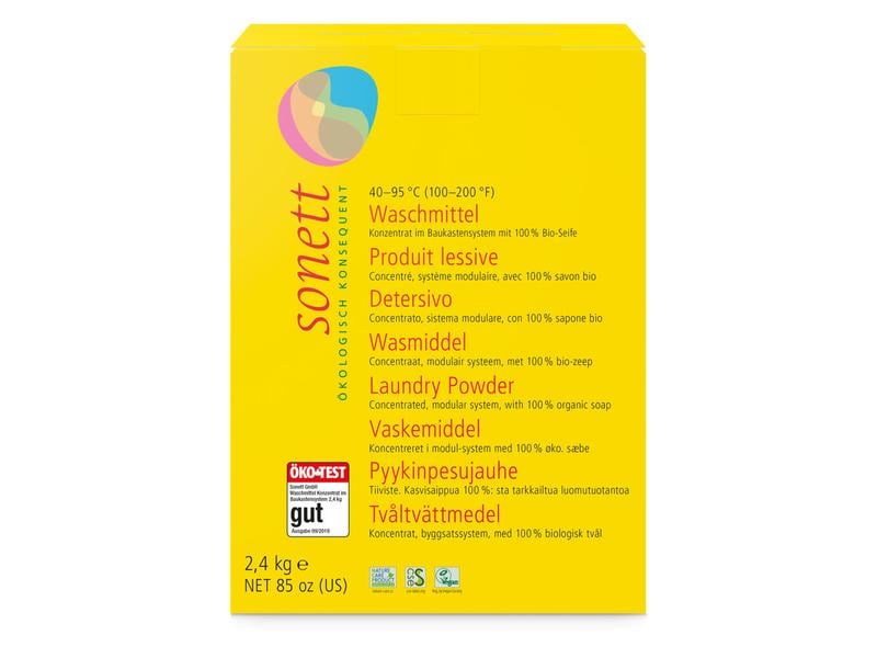 Sonett Pulverwaschmittel Konzentrat 2.4 kg Waschmittelpulver Baustein 1 im Sonett-Baukastensystem