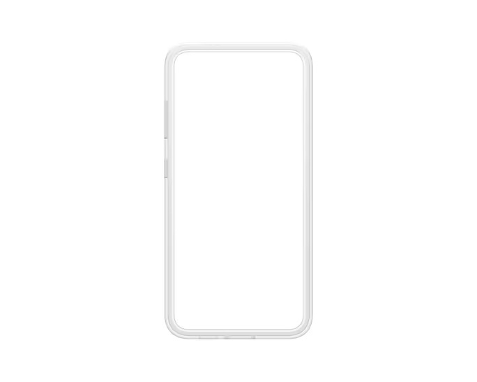 Galaxy S24 Flipsuit Hardcase Hülle Clear Cover   NFC Einlegekarte (EF-MS921CWEGWW) - Transparent / Weiss