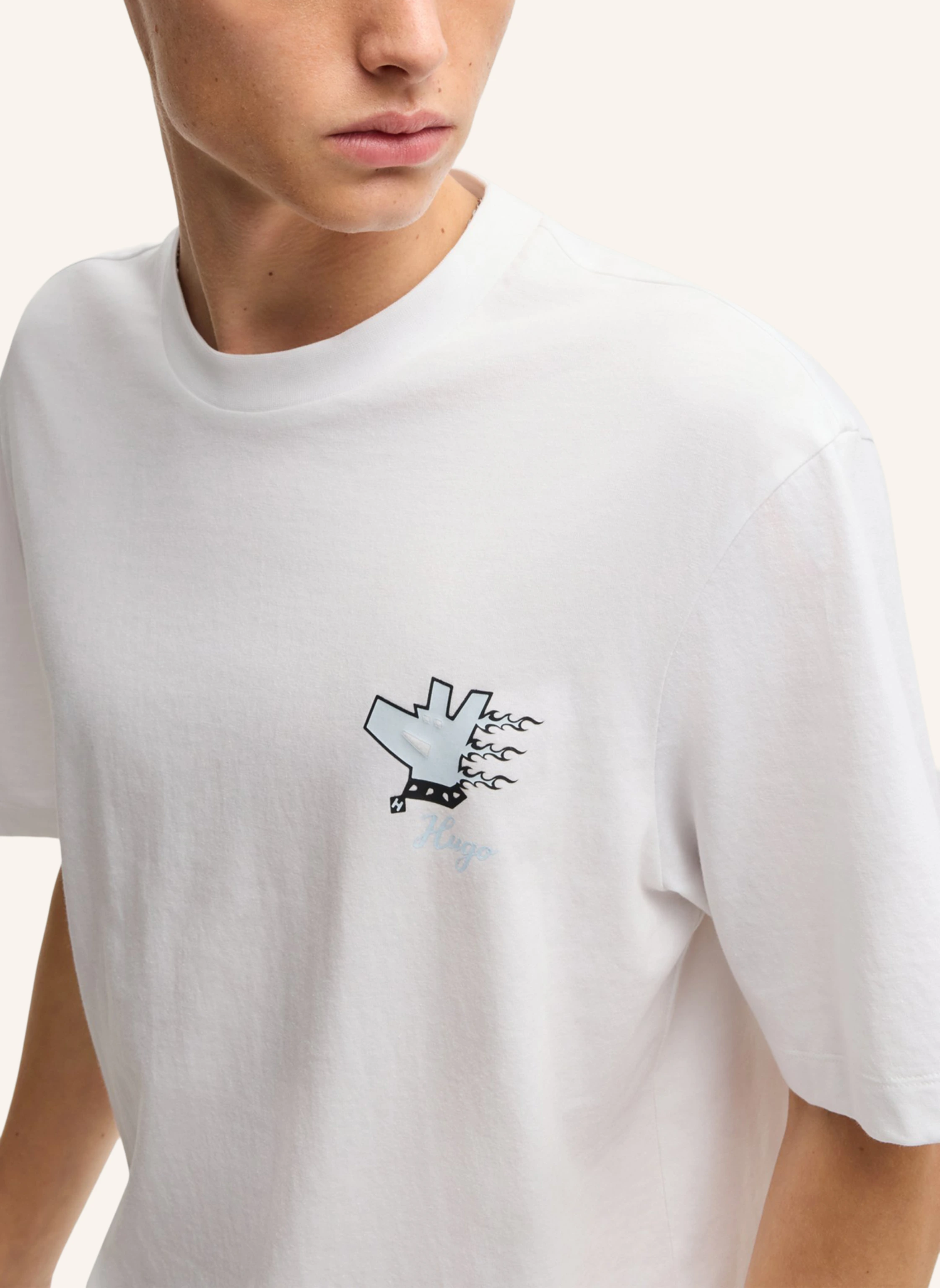 HUGO T-Shirt NAGULOP Relaxed Fit