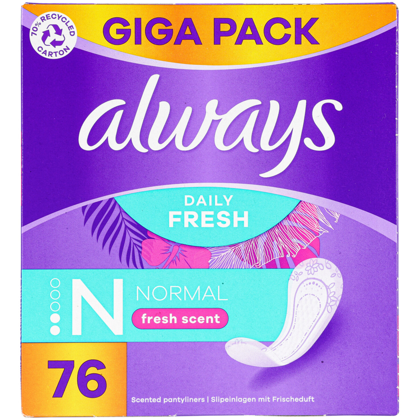 Always Damenbinden Normal Fresh Gigapack 76 Stück