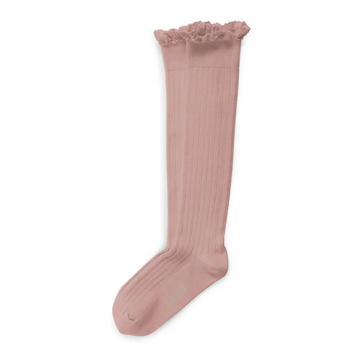 Collégien Chaussettes Joséphine | Vieux Rose
