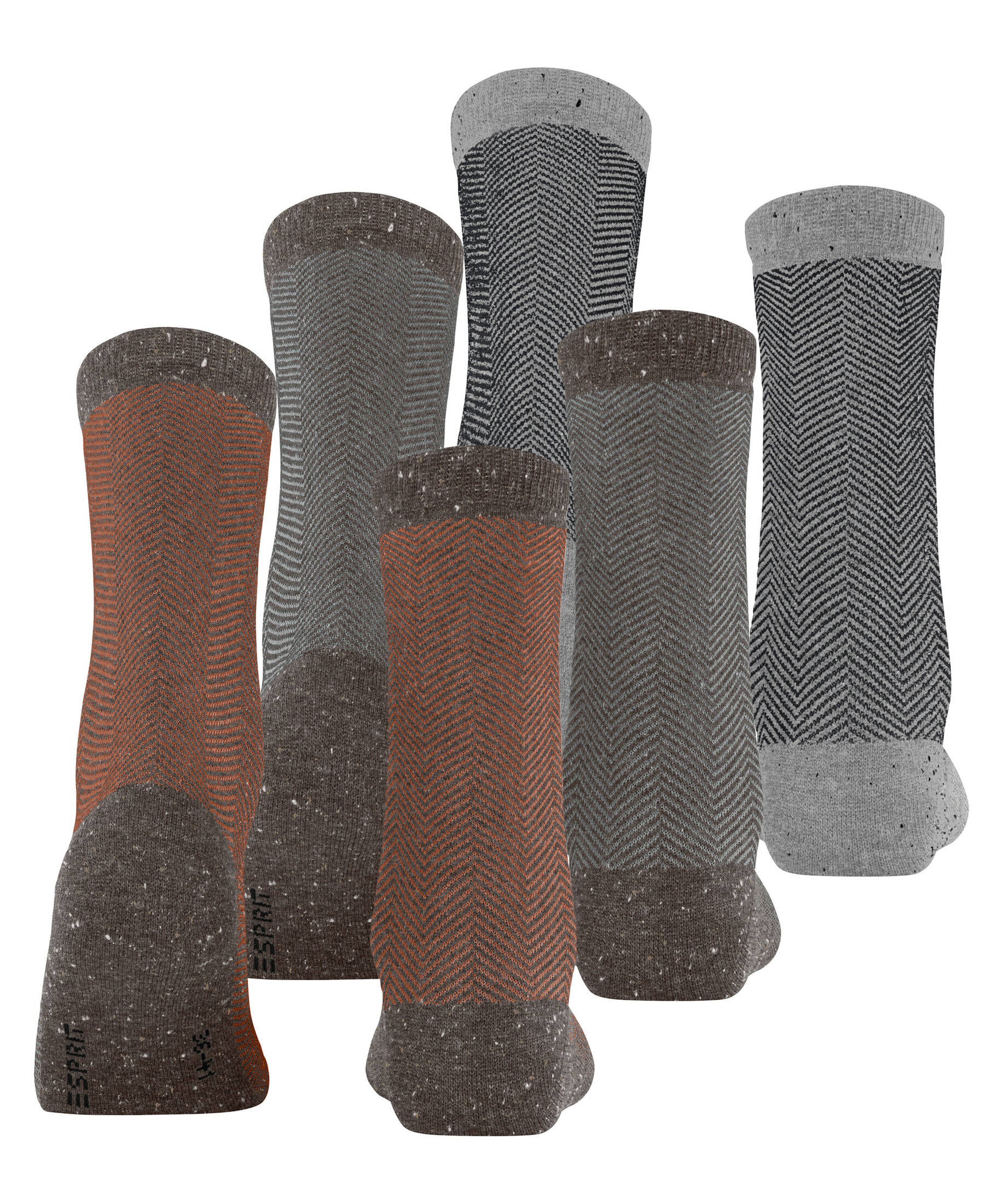 Esprit| Damen Socken Herringbone 3-Pack