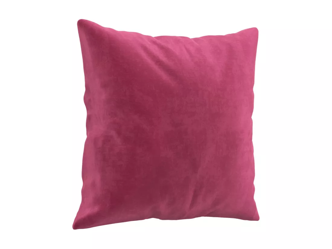 Canapé 3 places avec oreillers bordeaux 180 cm velours