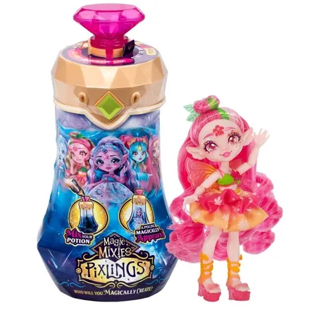Magic Mixies Pixlings Puppe - Drache (rosa)