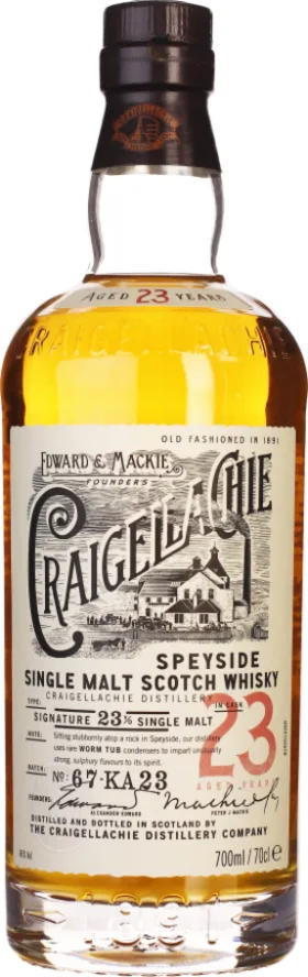 CRAIGELLACHIE 23 YEARS SINGLE MALT 70CL