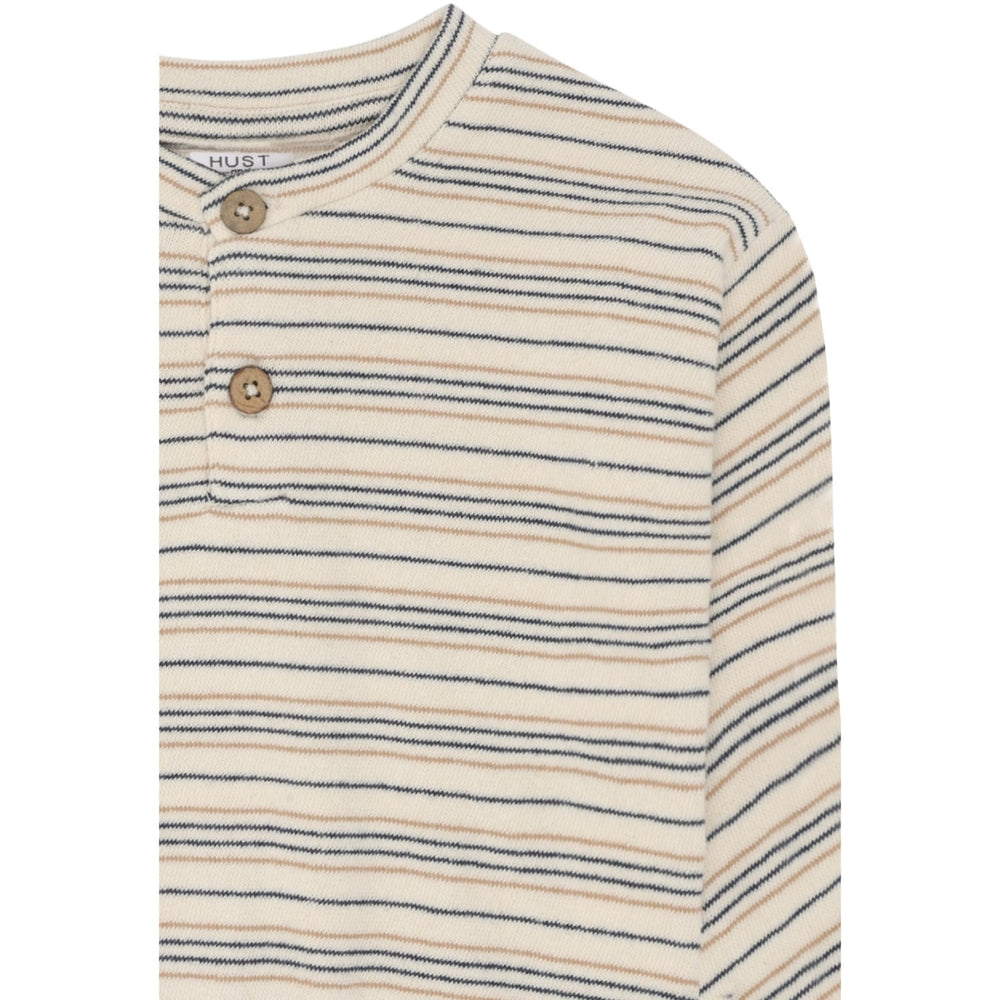 Køb Hust & Claire Snow White Sigurt Fine Striped Strik