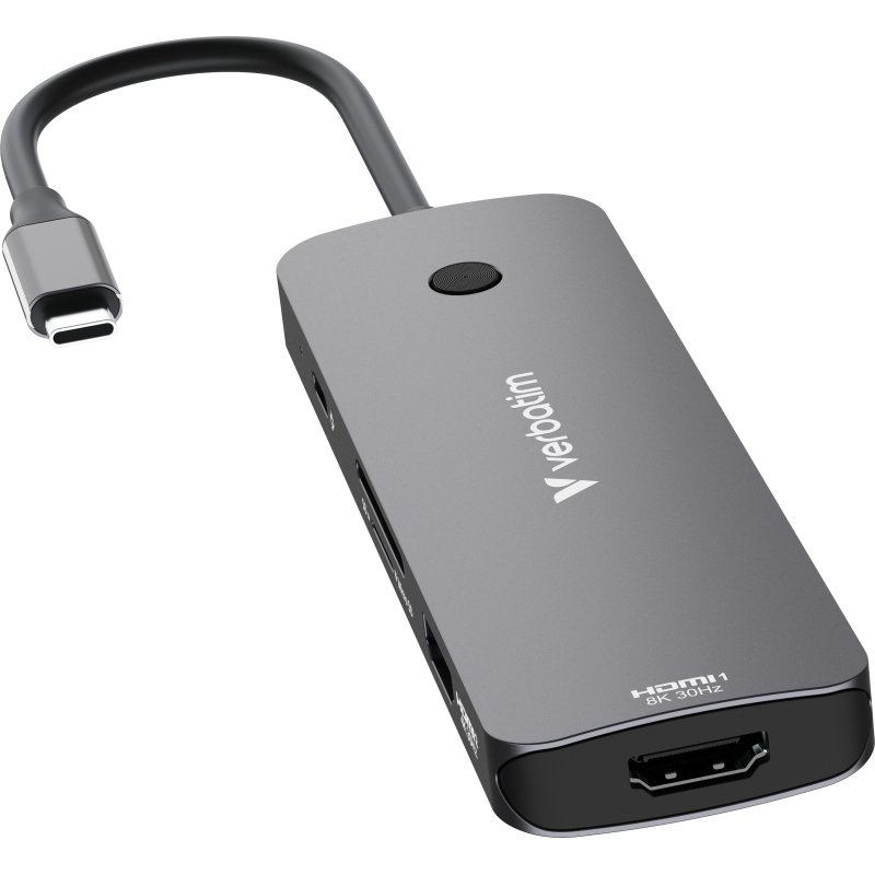 Verbatim CMH-08 USB Type-C 5000 Mbit/s Argent