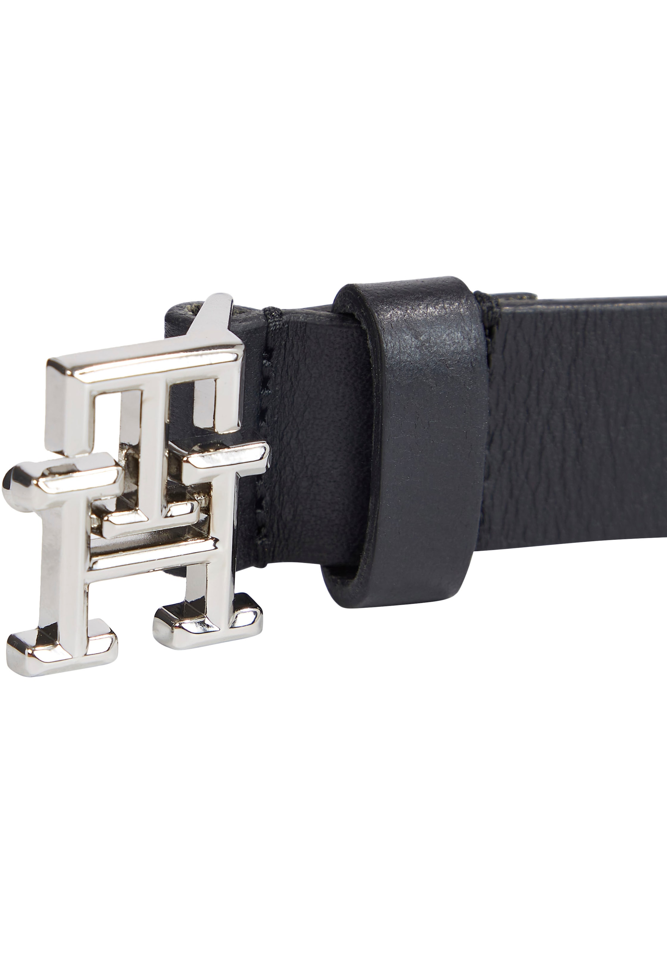 Tommy Hilfiger Ledergürtel »TH LOGO 2,5 cm breit«, mit Monogramm- Schnalle