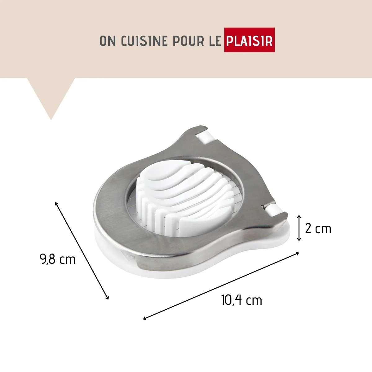 Coupe oeufs durs arrondi Basic Fackelmann
