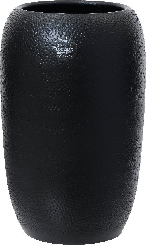 Decoris vaas Avis zwart D 19 H 30 cm