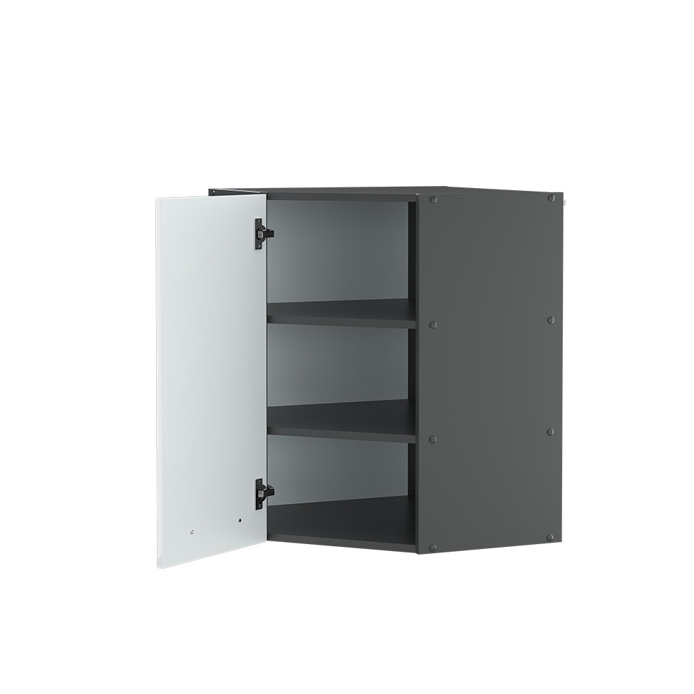 VICCO Eck Hängeschrank 57 cm Weiß Hochglanz Küchenschrank Hängeschrank Küchenzeile Fame-Line