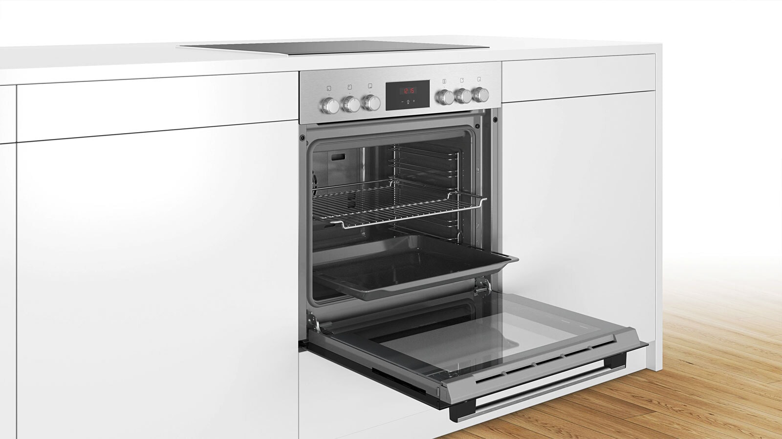 Einbauherdset mit Ceran®Kochfeld Bosch HNDB0SS2 EEK A