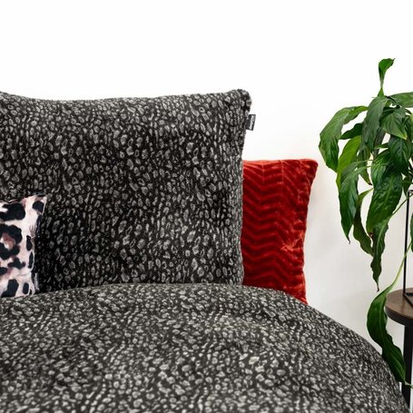 Dekbedovertrek Teddy Tiger - Antraciet - 140 x 200/220