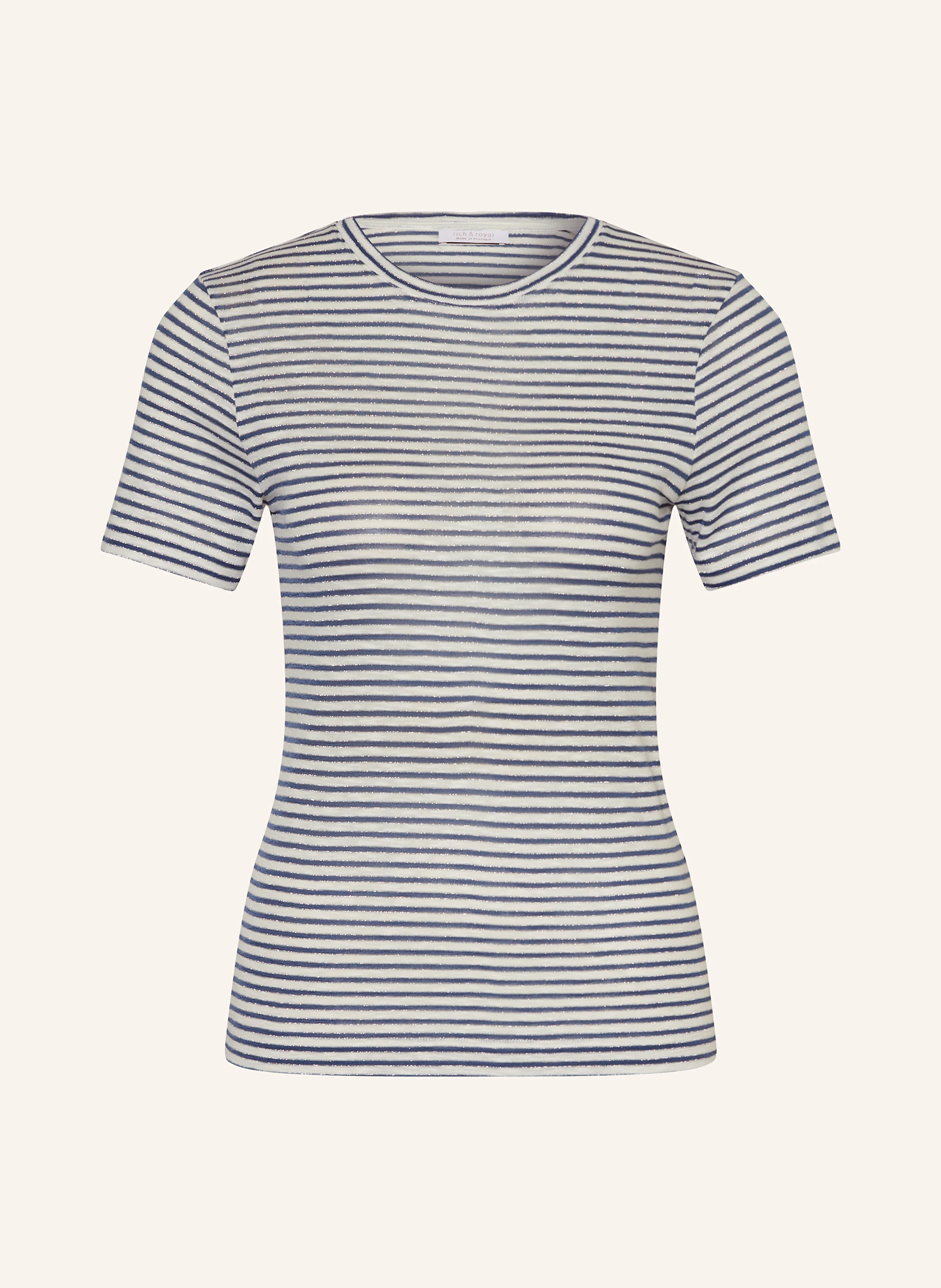 Rich & Royal T-Shirt mit Glitzergarn