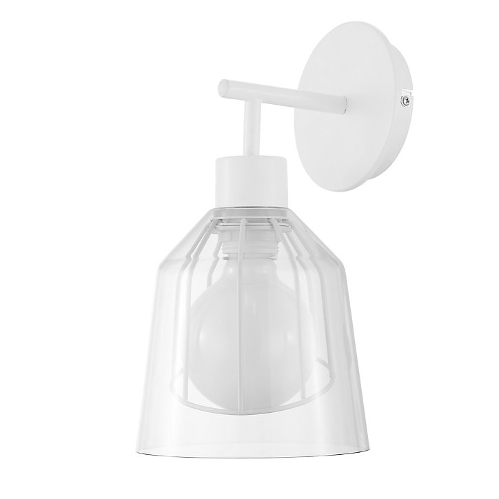Applique murale Calaneo E27 IP20 gris et blanc