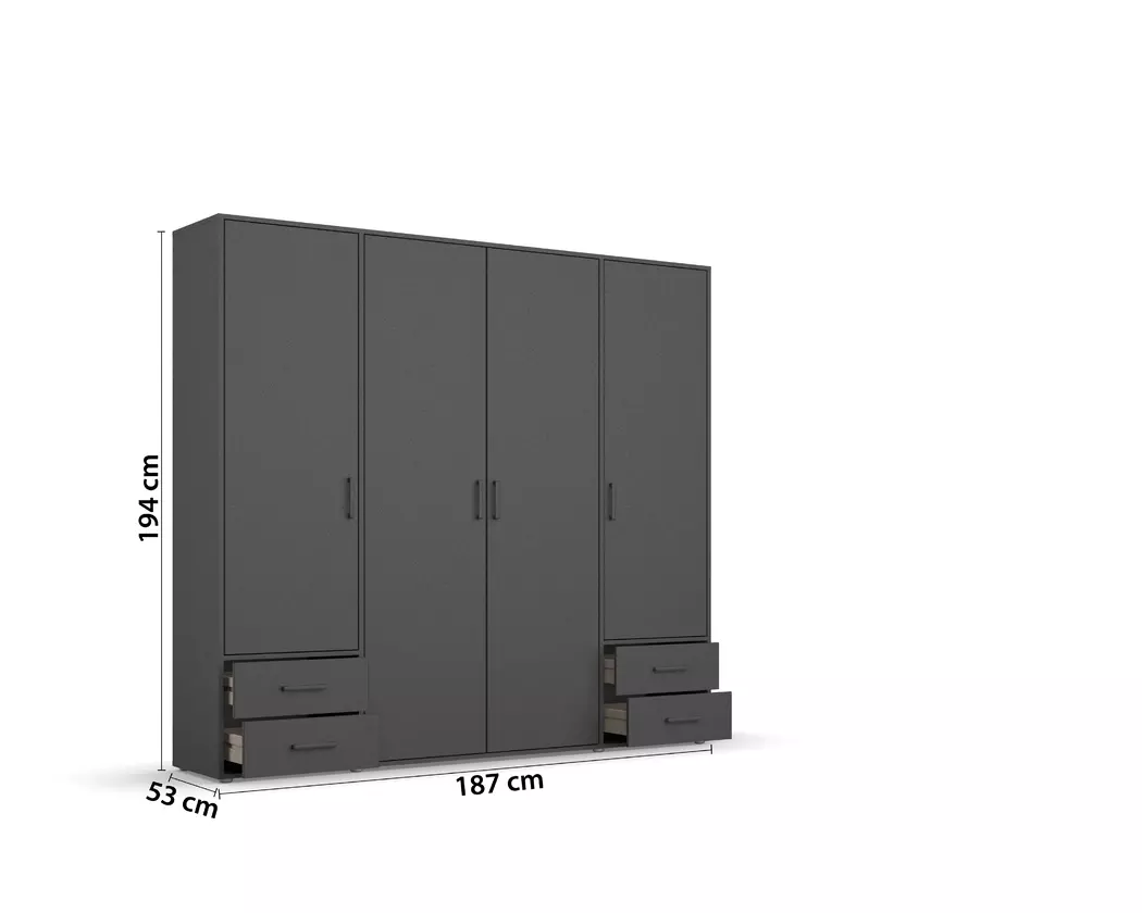 Kleiderschrank Voyager 187 x 194 cm