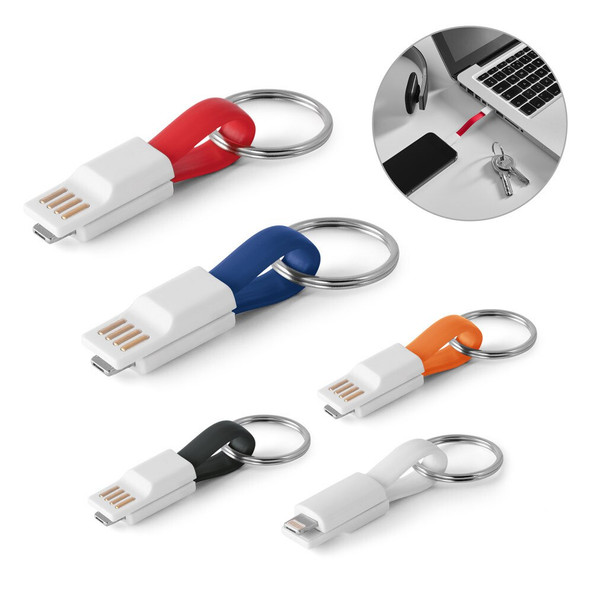 hi!dea 97152 - Cable USB avec connecteur 2 en 1en ABS et PVC