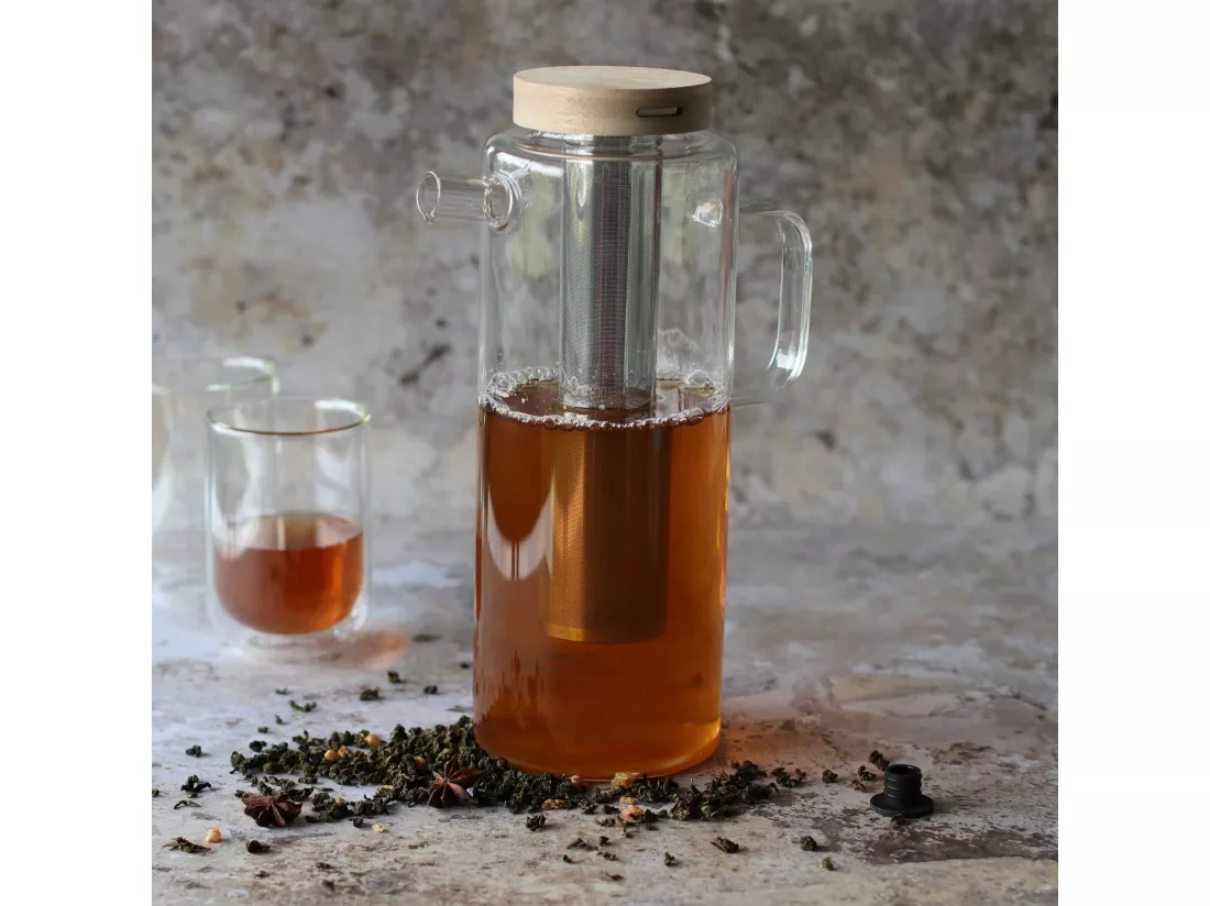 Ogo Living - Carafe Infuseur En Verre 1l50 Gustave