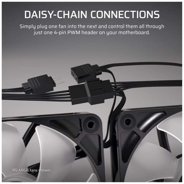 Corsair RS120 120mm PWM blæser (3-pakke)