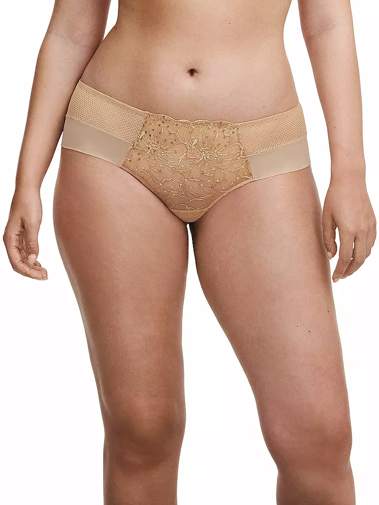 CHANTELLE Pants FLEURS SIGNATURE toffee sequins camel