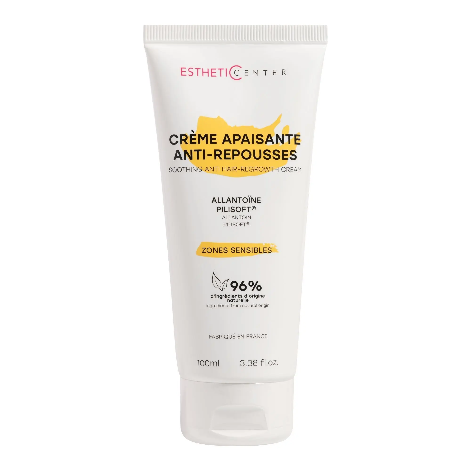 Esthetic Center - Crème Apaisante Anti-RepousseZones sensibles 100ml - Crème et lait