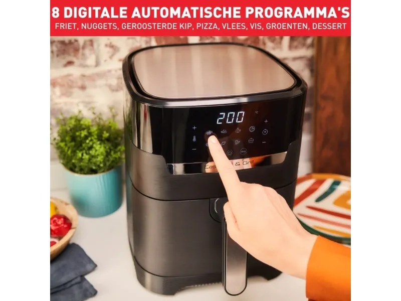 Tefal Easy Fry & Grill EY505815, Varmluftsteger, 4.2 L, 80 °C, 200 °C, 6 person(er), 60 min.