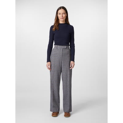 Damen-Marlenehose Karo, Multicolor