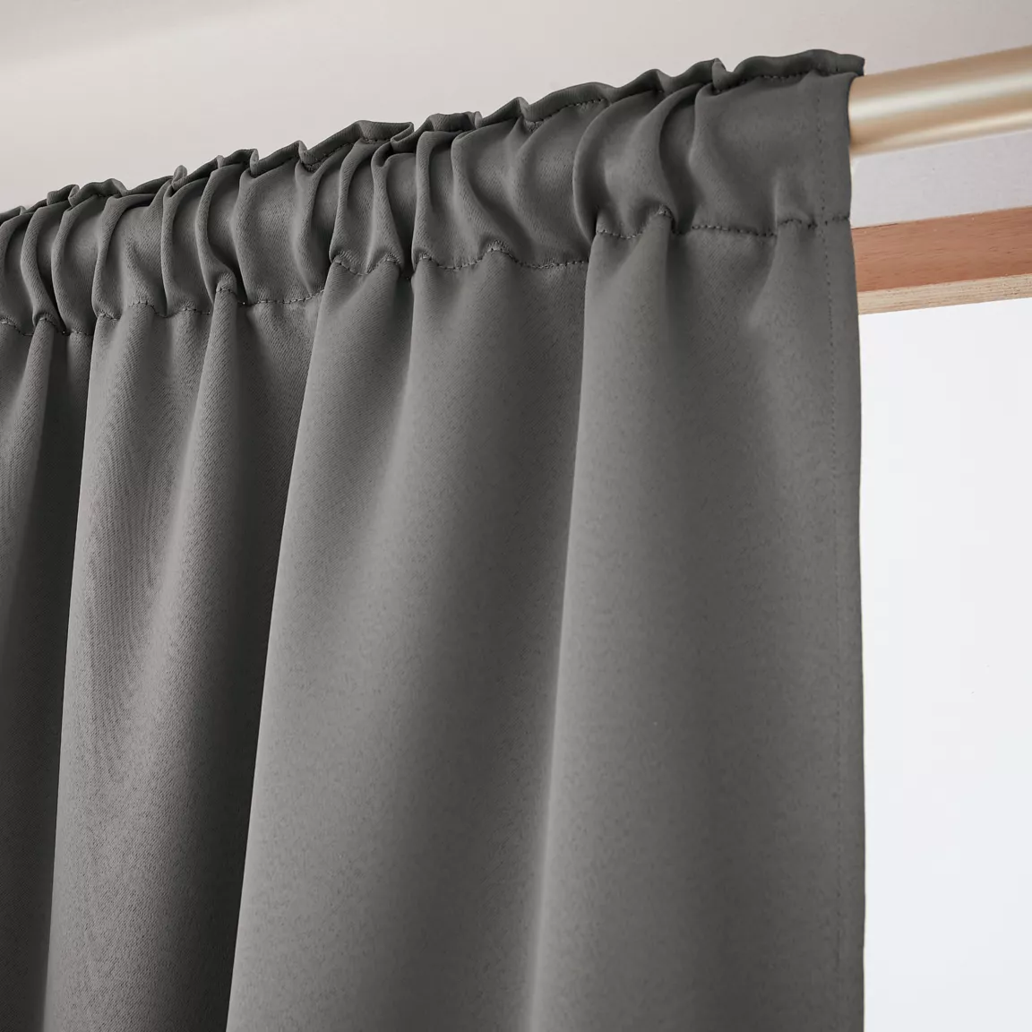 Rideau obscurcissant thermique galon fronceur (140 x 240 cm) Calore Gris anthracite
