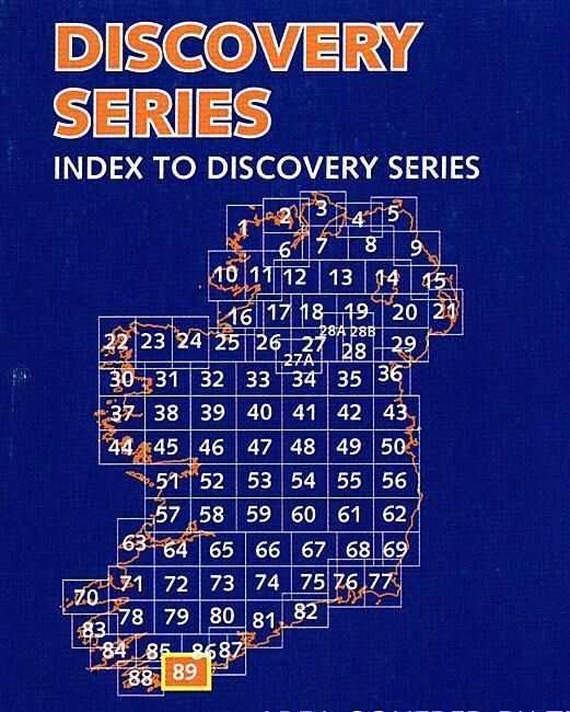 ORDNANCE SURVEY - 89 CORK IRLANDE 1 50 000