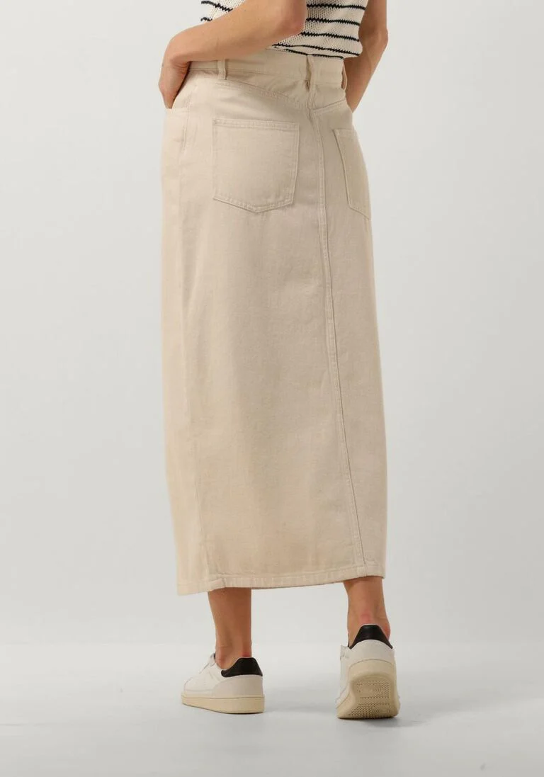 BY-BAR ecru by-bar midirok elba twill skirt