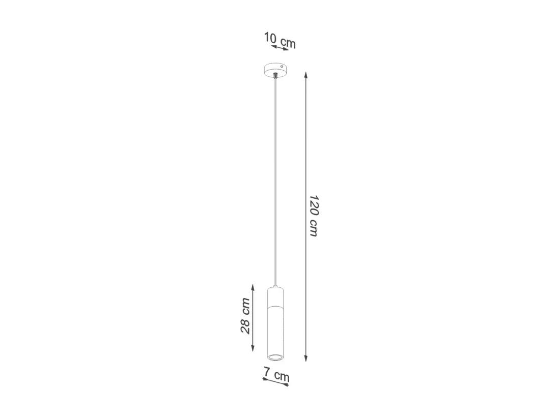 Sollux Lighting Zane Slim Suspension Plafonnier Gris Béton, Bois Naturel