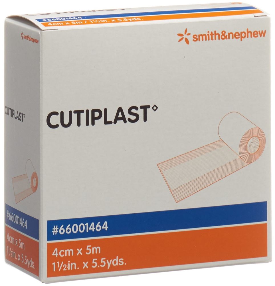 CUTIPLAST METERWARE Vliesstoffverband<br>1 Stück, 4cmx5m, weiss