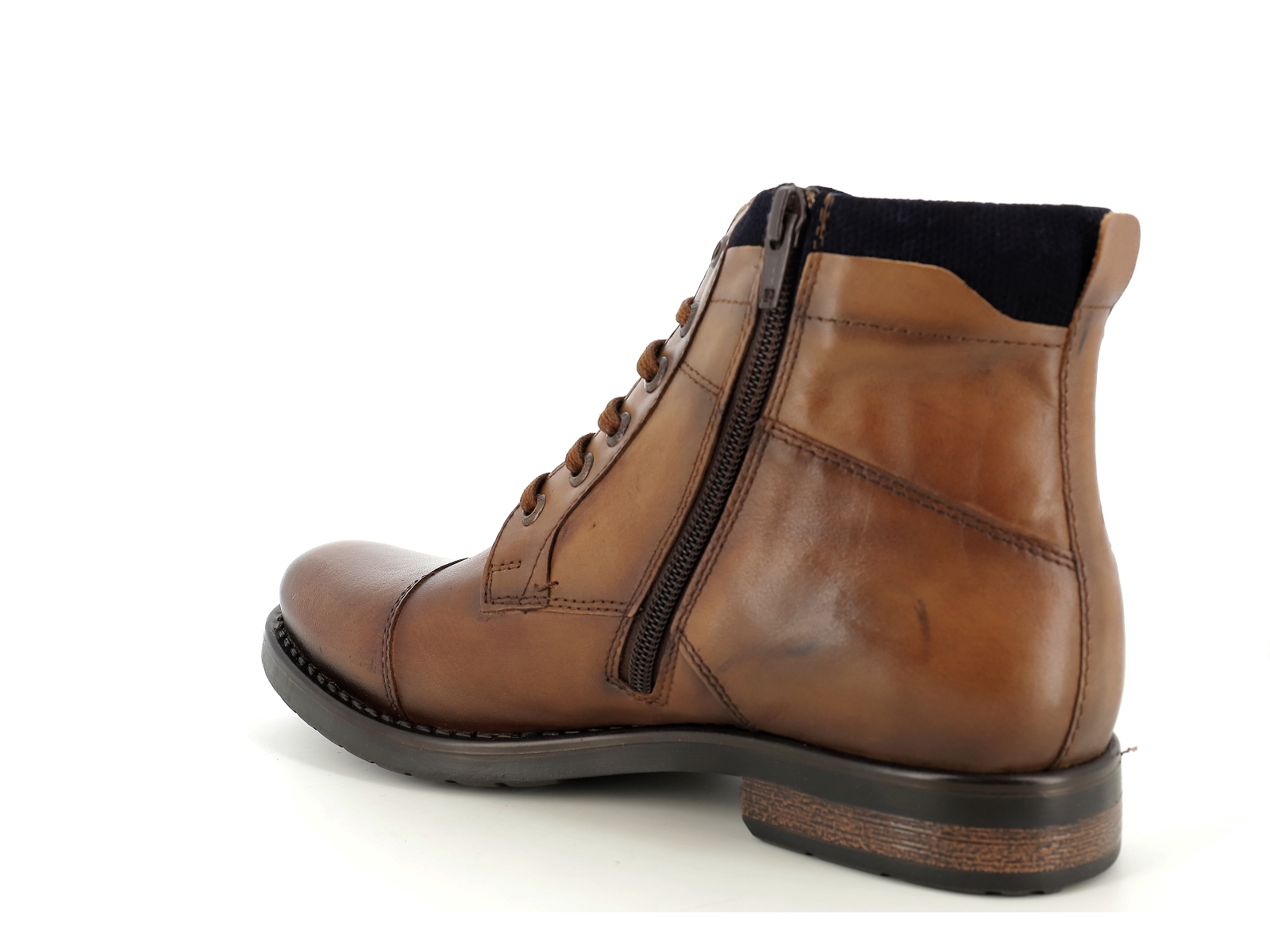 Redskins-NERVOUS Cuir Cognac