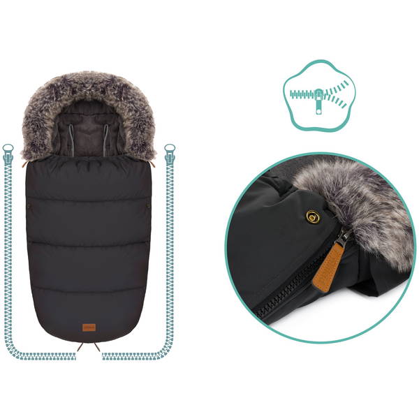 fillikidfillikid   Fusssack Manaslu Reflect schwarz