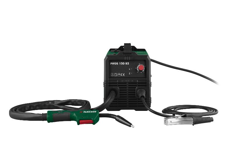 Inverter lasapparaat met automatische laskap