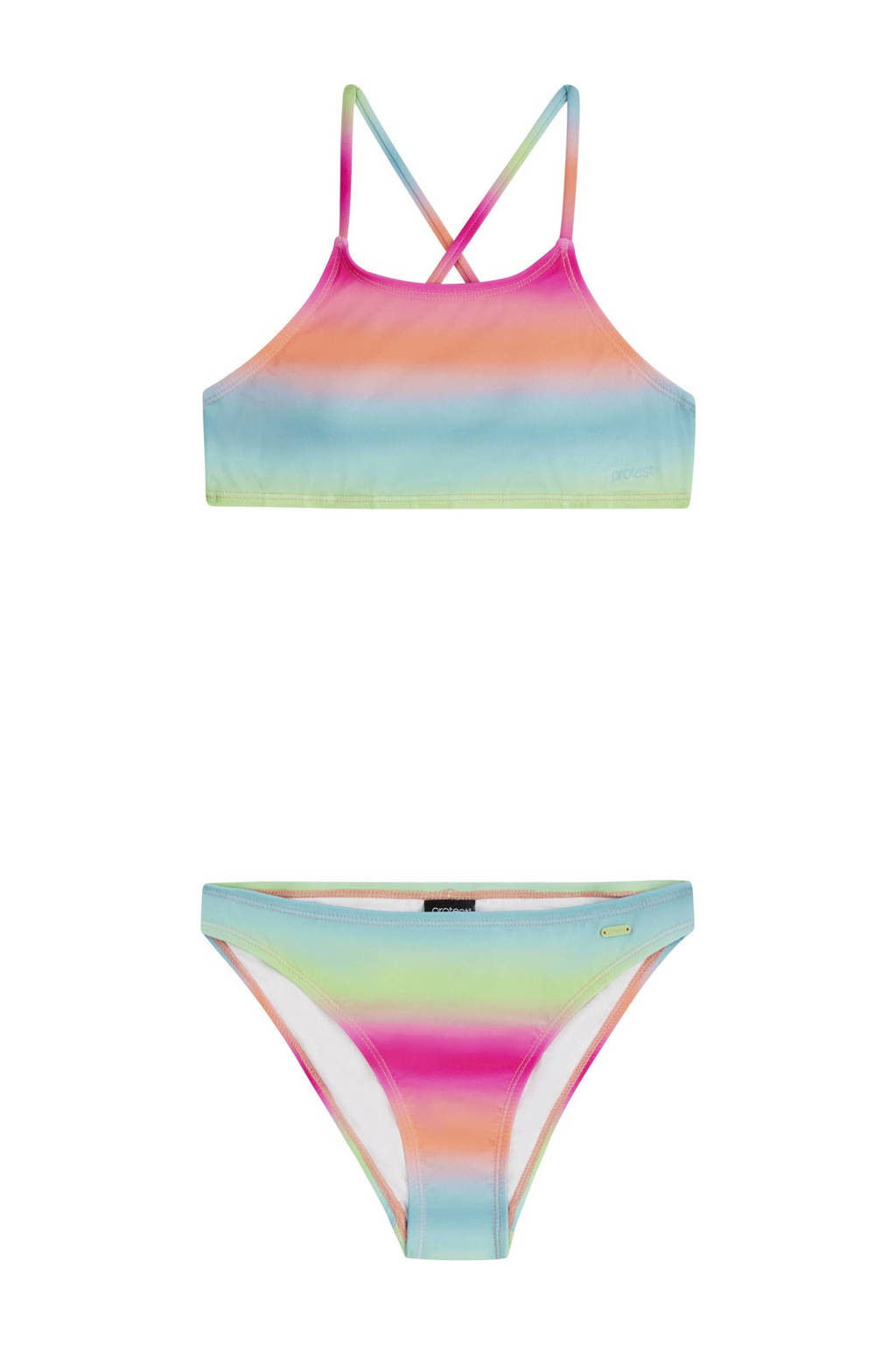 crop bikini PRTJONOI JR blauw/roze/oranje/groen