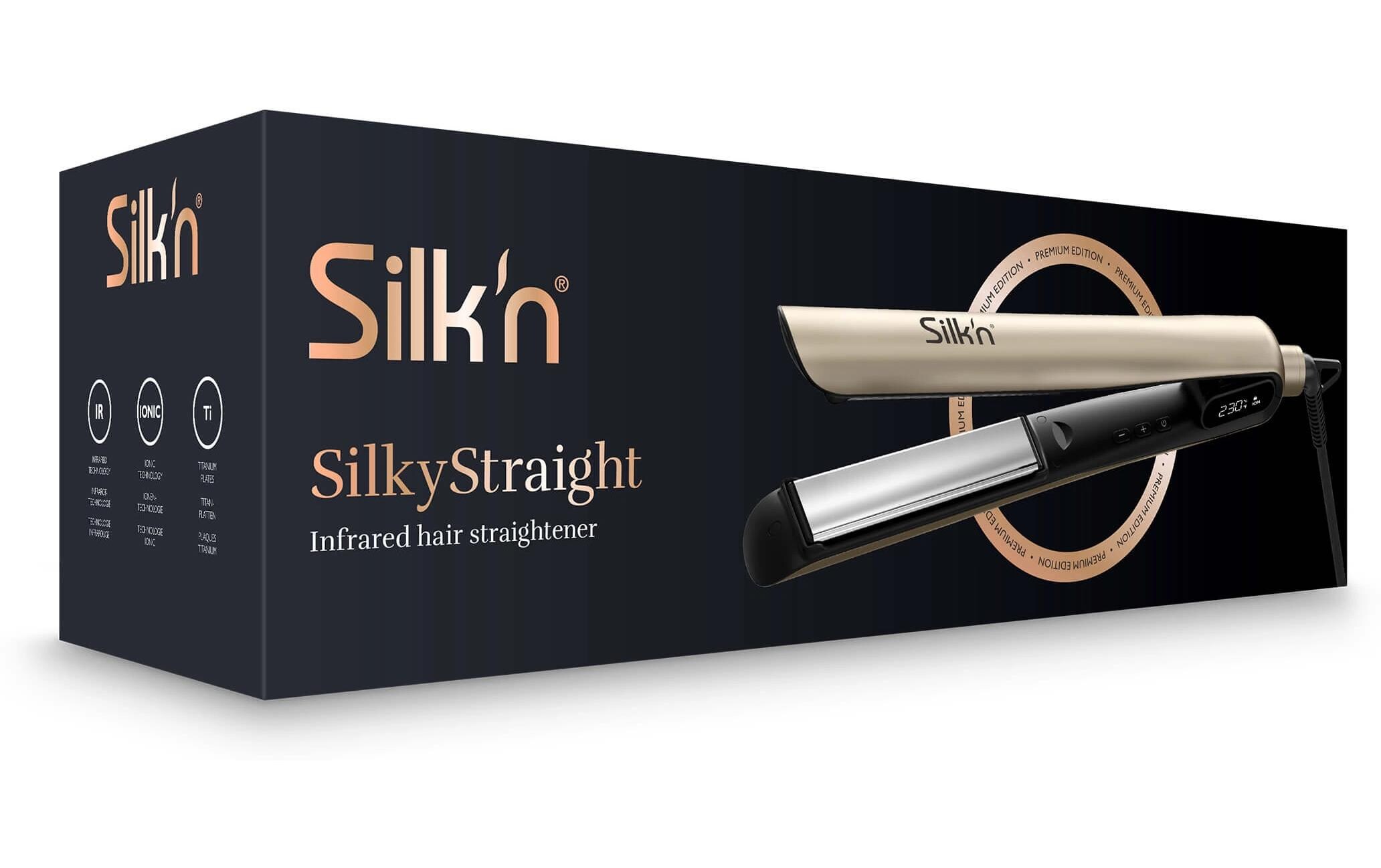 Haarglätter Silky Straight Premium Edition Gold<br>Infrarot-Glätteisen