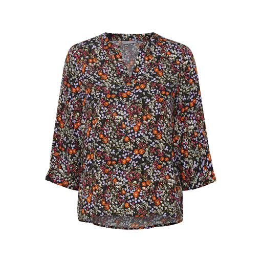 Fransa Blomstermønstret Bluse Russet Orange Mix, XXL
