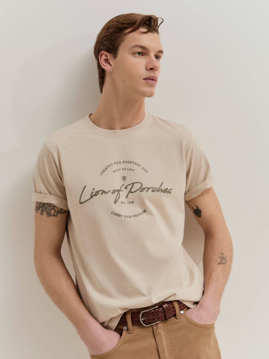 T-shirt em algodão
