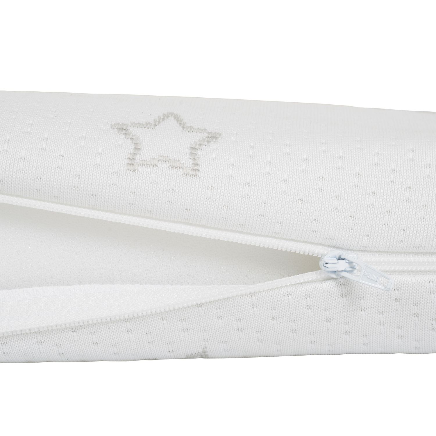 Moni Babybett Faltmatratze, Klappmatratze Snooze 120 x 60 x 6 cm, Bezug waschbar weiß