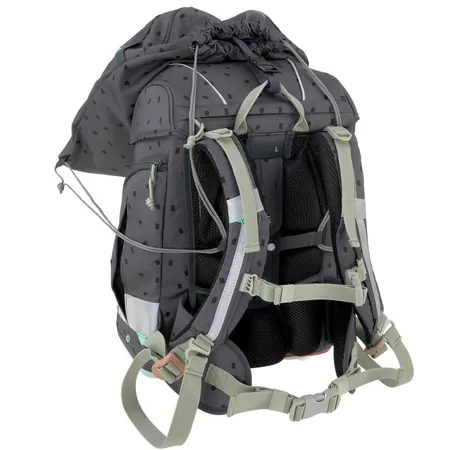 Lässig Schulranzen Set 7-teilig, Boxy Unique Speckles Anthracite
